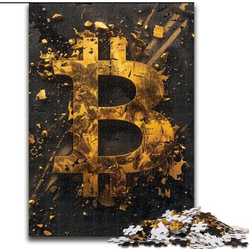 1000-teiliges Puzzle für Erwachsene und Jugendliche, Bitcoin, Familienaktivität, einzigartige Heimdekoration und Geschenke für Kinder ab 14 Jahren (Größe 26x38cm) von MrChunlong
