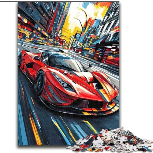 1000-teiliges Puzzle für Erwachsene und Jugendliche, Cooler Sportwagen, Elefantenspielzeug, Denkspiel, Geburtstagsgeschenk, Geschenke, Wandkunst, für Kinder ab 14 Jahren (Größe 50x75cm) von MrChunlong
