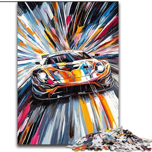 1000-teiliges Puzzle für Erwachsene und Jugendliche, Cooler Sportwagen, Lernspielzeug und Spiele für Erwachsene und Jugendliche (Größe 50x75cm) von MrChunlong