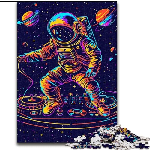 1000-teiliges Puzzle für Erwachsene und Jugendliche, DJ Astronaut, Lernspiele, Heimdekoration, ganze Familie (Größe 26x38cm) von MrChunlong
