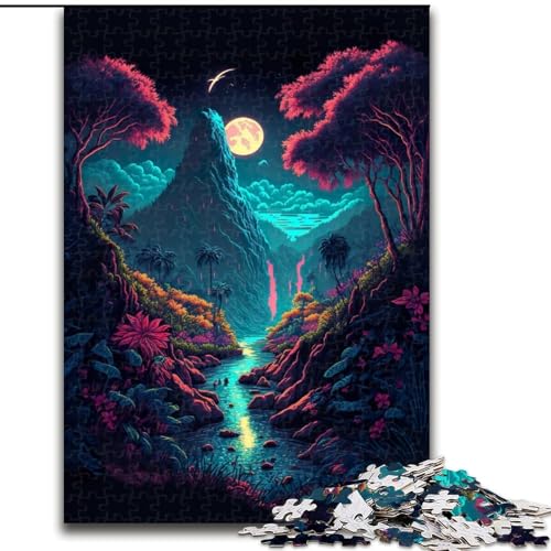 1000-teiliges Puzzle für Erwachsene und Jugendliche, Der Fantasiewald, Lernspiele, Heimdekoration, geeignet für die Schreibtischdekoration (Größe 50x75cm) von MrChunlong