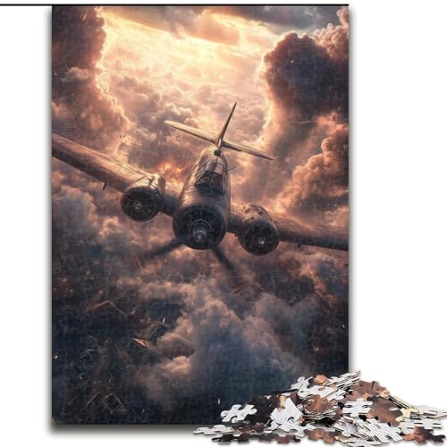 1000-teiliges Puzzle für Erwachsene und Jugendliche, Dream Fighter, Elefantenspielzeug, Denkspiel, Geburtstagsgeschenk, Geschenke, Wandkunst für Kinder ab 14 Jahren (Größe 26x38cm) von MrChunlong