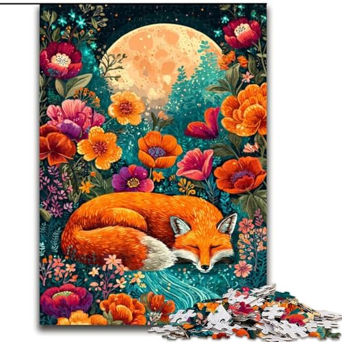 1000-teiliges Puzzle für Erwachsene und Jugendliche, Dschungelfuchs, Lernspielzeug und Spiele für Erwachsene und Jugendliche (Größe 50x75cm) von MrChunlong