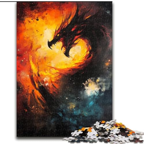 1000-teiliges Puzzle für Erwachsene und Jugendliche, Fantasy-Drache, Lernspiele, Heimdekoration, ganze Familie (Größe 26x38cm) von MrChunlong