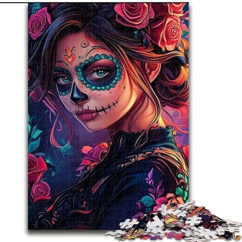 1000-teiliges Puzzle für Erwachsene und Jugendliche, Fantasy-Skelett, Elefantenspielzeug, Denkspiel, Geburtstagsgeschenk, Geschenke, Wandkunst für Kinder ab 14 Jahren (Größe 26x38cm) von MrChunlong
