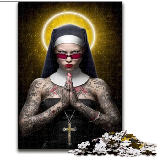 1000-teiliges Puzzle für Erwachsene und Jugendliche, Fashion Madonna, Lernspielzeug und Spiele für Erwachsene und Jugendliche (Größe 26x38cm) von MrChunlong