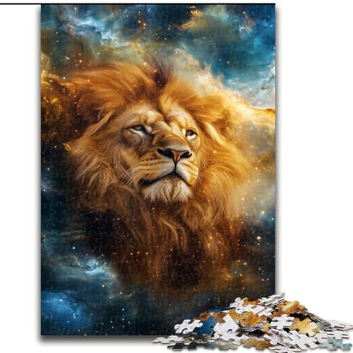 1000-teiliges Puzzle für Erwachsene und Jugendliche, Galaxie-Löwe, Lernspielzeug und Spiele für Erwachsene und Jugendliche (Größe 26x38cm) von MrChunlong