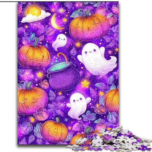 1000-teiliges Puzzle für Erwachsene und Jugendliche, Halloween-Thema, Lernspielzeug und Spiele für Erwachsene und Jugendliche (Größe 50x75cm) von MrChunlong