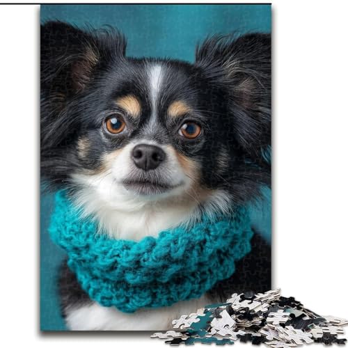 1000-teiliges Puzzle für Erwachsene und Jugendliche, Hund, entspannendes intellektuelles Lernspielzeug, Geburtstagsgeschenk, Geschenke, Wandkunst (Größe 26x38cm) von MrChunlong