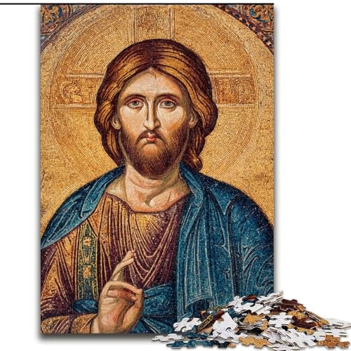 1000-teiliges Puzzle für Erwachsene und Jugendliche, Jesus-Kunst, Lernspielzeug, Familienspiele, einzigartige Geburtstags- und Geschenkideen (Größe 50x75cm) von MrChunlong