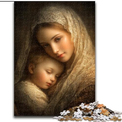 1000-teiliges Puzzle für Erwachsene und Jugendliche, Kunst der Jungfrau Maria, Lernspielzeug und Spiele für Erwachsene und Jugendliche (Größe 50x75cm) von MrChunlong