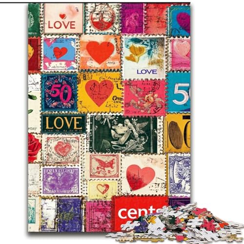 1000-teiliges Puzzle für Erwachsene und Jugendliche, Liebescollage, Lernspiele, Heimdekoration, geeignet für die Schreibtischdekoration (Größe 50x75cm) von MrChunlong
