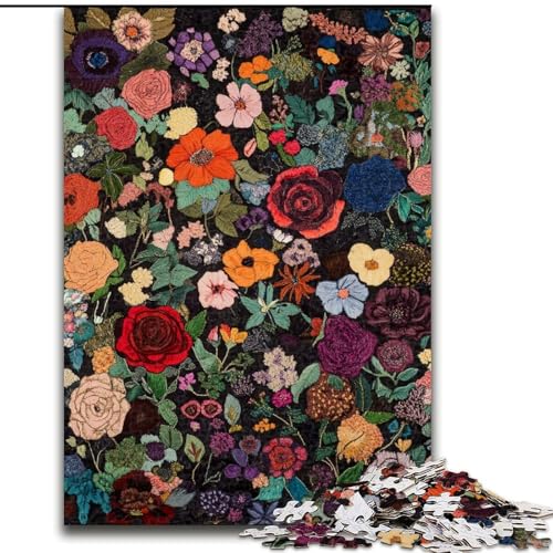 1000-teiliges Puzzle für Erwachsene und Jugendliche, Mohnblume, Lernspielzeug und Spiele für Erwachsene und Jugendliche (Größe 50x75cm) von MrChunlong