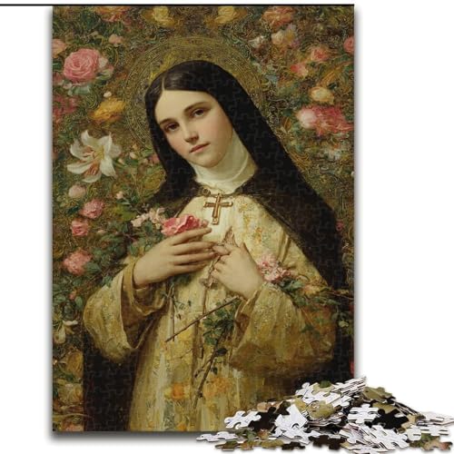 1000-teiliges Puzzle für Erwachsene und Jugendliche, Porträt von Maria, der Mutter, Lernspielzeug und Spiele für Erwachsene und Jugendliche (Größe 50x75cm) von MrChunlong