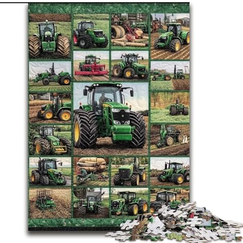1000-teiliges Puzzle für Erwachsene und Jugendliche, Traktor-Collage, Elefantenspielzeug, Denkspiel, Geburtstagsgeschenk, Geschenke, Wandkunst für Kinder ab 14 Jahren (Größe 50x75cm) von MrChunlong