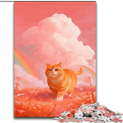 1000-teiliges Puzzle für Erwachsene und Jugendliche, Traumkatze, Lernspiele, Heimdekoration, ganze Familie (Größe 26x38cm) von MrChunlong