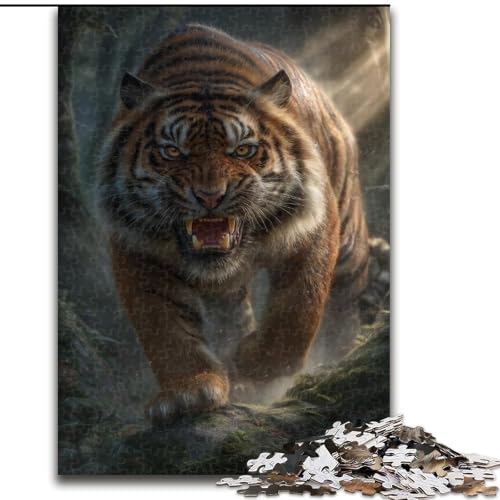 1000-teiliges Puzzle für Erwachsene und Jugendliche, Waldtiger, Lernspielzeug und Spiele für Erwachsene und Jugendliche (Größe 50x75cm) von MrChunlong