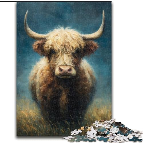 1000-teiliges Puzzle für Erwachsene und Jugendliche, Wildyak, Elefantenspielzeug, Denkspiel, Geburtstagsgeschenk, Geschenke, Wandkunst, für Kinder ab 14 Jahren (Größe 26x38cm) von MrChunlong