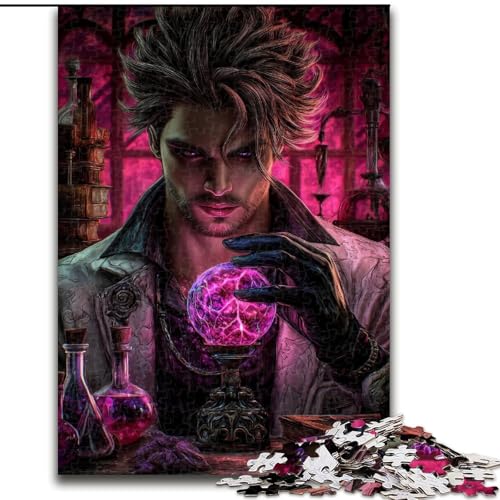 1000-teiliges Puzzle für Erwachsene und Jugendliche, Zauberer, Elefantenspielzeug, Denkspiel, Geburtstagsgeschenk, Geschenke, Wandkunst für Kinder ab 14 Jahren (Größe 50x75cm) von MrChunlong