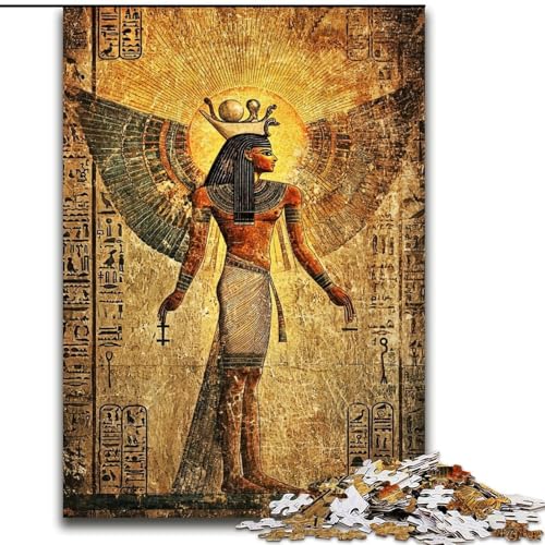 1000-teiliges Puzzle für Erwachsene und Jugendliche, altägyptischer Gott Ra, Lernspielzeug und Spiele für Erwachsene und Jugendliche (Größe 50x75cm) von MrChunlong