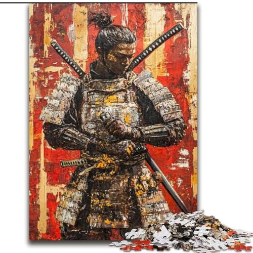 1000-teiliges Puzzle für Erwachsene und Jugendliche, japanischer Ninja-Krieger, entspannendes intellektuelles Lernspielzeug, ganze Familie (Größe 50x75cm) von MrChunlong
