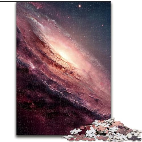 1000-teiliges Puzzle für Erwachsene und Jugendliche Cosmic Andromeda, dekomprimierendes intellektuelles Lernspielzeug ganze Familie (Größe 50x75cm) von MrChunlong