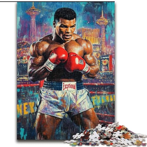 1000-teiliges Puzzle für Teenager, Boxer, für 14+, für Familienspaß und Spieleabende, Künstlersammlung, Bildende Kunst (Größe 50x75cm) von MrChunlong