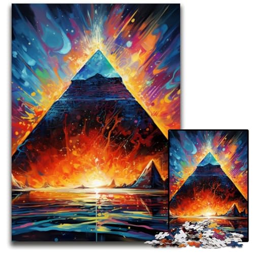 Ägyptische Pyramiden-Puzzles für Erwachsene, 1000-teiliges Puzzle für Erwachsene, Familie und Freunde, geeignet für Kinder ab 14 Jahren, 26x38cm/10,23x14,96 Zoll Ägyptische Pyramiden-Puzzles für Erwachsene, 1000-teiliges Puzzle für Erwachsene, Familie und Freunde, geeignet für Kinder ab 14 Jahren, 26x38cm/10,23x14,96 Zoll von MrChunlong