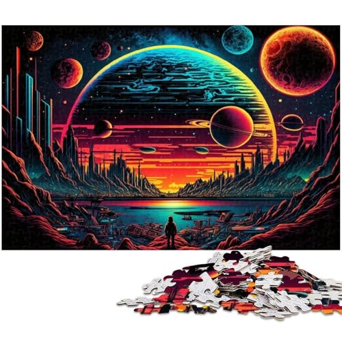 Alien Planet Puzzle 1000 Teile für Erwachsene, anspruchsvolles Rätsel, Denksportaufgabe, Spiel für Erwachsene, interaktive Familienaktivität, 26x38cm/10,23x14,96 Zoll Alien Planet Puzzle 1000 Teile für Erwachsene, anspruchsvolles Rätsel, Denksportaufgabe, Spiel für Erwachsene, interaktive Familienaktivität, 26x38cm/10,23x14,96 Zoll von MrChunlong