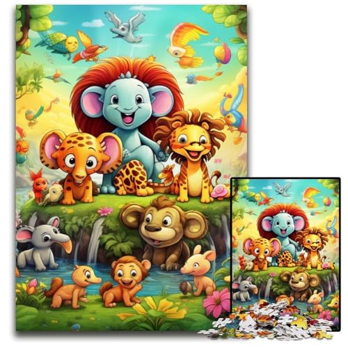 Animal World 1000-teiliges Puzzle für Erwachsene, Holzpuzzle, anspruchsvolles DIY-Dekorationsspiel, interaktives Familienspielzeug, 50x75cm/19,68x29,52 Zoll Animal World 1000-teiliges Puzzle für Erwachsene, Holzpuzzle, anspruchsvolles DIY-Dekorationsspiel, interaktives Familienspielzeug, 50x75cm/19,68x29,52 Zoll von MrChunlong