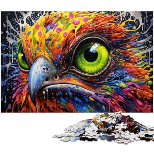 Art Bird Eagle Puzzle 1000 Teile für Erwachsene, anspruchsvolles Rätsel, Denksportaufgabe, Spiel für Erwachsene, interaktive Familienaktivität, 50x75cm/19,68x29,52 Zoll Art Bird Eagle Puzzle 1000 Teile für Erwachsene, anspruchsvolles Rätsel, Denksportaufgabe, Spiel für Erwachsene, interaktive Familienaktivität, 50x75cm/19,68x29,52 Zoll von MrChunlong