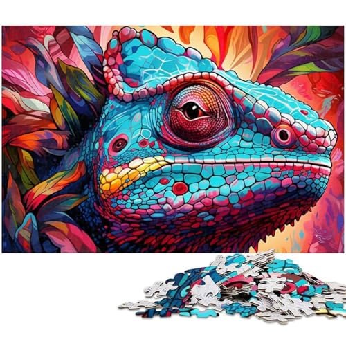 Art Chameleon 1000-teiliges Puzzle, anspruchsvolles Denkspiel, Familienaktivität, Heimdekoration, 50x75cm/19,68x29,52 Zoll Art Chameleon 1000-teiliges Puzzle, anspruchsvolles Denkspiel, Familienaktivität, Heimdekoration, 50x75cm/19,68x29,52 Zoll von MrChunlong