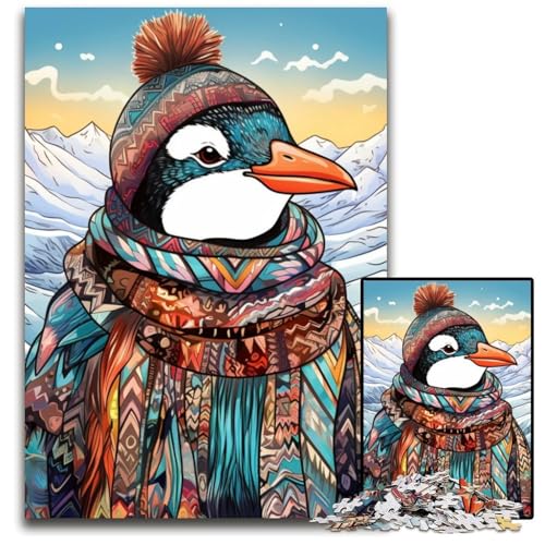 Art Penguin 1000-teiliges Puzzle für Erwachsene, Karton, Denksportaufgabe, dekoratives DIY-Spiel, interaktives Familienspielzeug, 26x38cm/10,23x14,96 Zoll Art Penguin 1000-teiliges Puzzle für Erwachsene, Karton, Denksportaufgabe, dekoratives DIY-Spiel, interaktives Familienspielzeug, 26x38cm/10,23x14,96 Zoll von MrChunlong