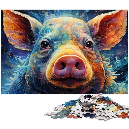 Art Pigs Puzzle 1000 Teile für Erwachsene, anspruchsvolle Puzzles, anspruchsvolles DIY-Denkspiel für Teenager, 26x38cm/10,23x14,96 Zoll Art Pigs Puzzle 1000 Teile für Erwachsene, anspruchsvolle Puzzles, anspruchsvolles DIY-Denkspiel für Teenager, 26x38cm/10,23x14,96 Zoll von MrChunlong