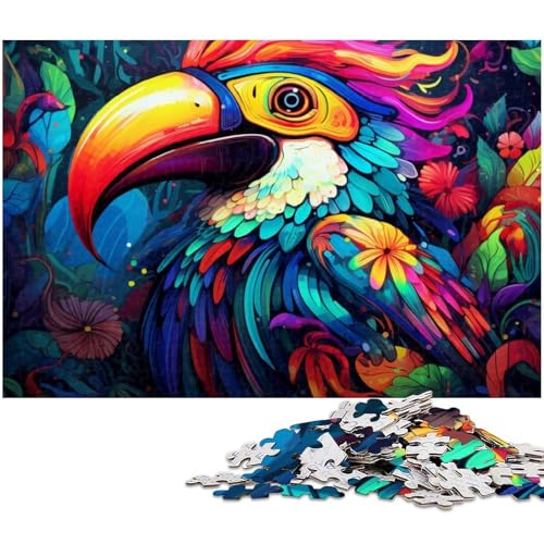 Art Toucans 1000-teiliges Puzzle für Erwachsene, schwierige Puzzles für Erwachsene, Heimdekoration, 26x38cm/10,23x14,96 Zoll von MrChunlong