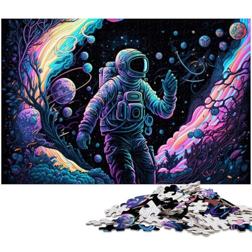 Astronaut 1000-teiliges Puzzle für Erwachsene, Holzpuzzle, anspruchsvolles Denkspiel für Teenager, Spaß für den Familienspielabend, 50x75cm/19,68x29,52 Zoll Astronaut 1000-teiliges Puzzle für Erwachsene, Holzpuzzle, anspruchsvolles Denkspiel für Teenager, Spaß für den Familienspielabend, 50x75cm/19,68x29,52 Zoll von MrChunlong