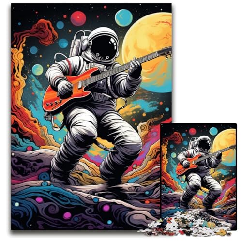 Astronaut spielt Gitarre, Puzzle 1000 Teile für Erwachsene, Puzzle für Erwachsene, Gehirn-Herausforderungsgeschenk, pädagogische Aktivität für Teenager, 26x38cm/10,23x14,96 Zoll Astronaut spielt Gitarre, Puzzle 1000 Teile für Erwachsene, Puzzle für Erwachsene, Gehirn-Herausforderungsgeschenk, pädagogische Aktivität für Teenager, 26x38cm/10,23x14,96 Zoll von MrChunlong