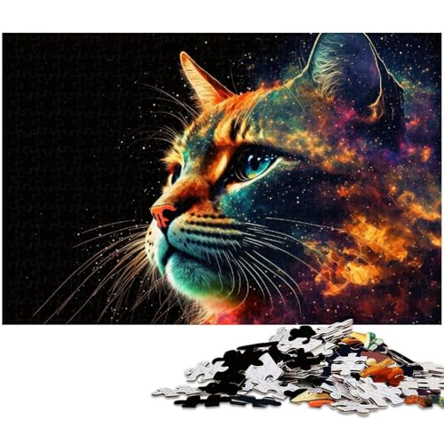 Astronauten-Katze, 1000-teiliges Puzzle, anspruchsvolles Denkspiel, Familienaktivität, Heimdekoration, 50x75cm/19,68x29,52 Zoll Astronauten-Katze, 1000-teiliges Puzzle, anspruchsvolles Denkspiel, Familienaktivität, Heimdekoration, 50x75cm/19,68x29,52 Zoll von MrChunlong