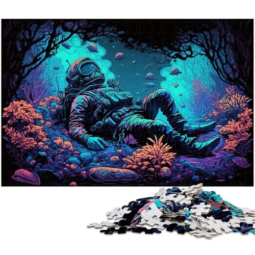 Astronauten-Puzzle, 1000 Teile, anspruchsvolles Denkspiel, Familienaktivität, Heimdekoration, 50x75cm/19,68x29,52 Zoll Astronauten-Puzzle, 1000 Teile, anspruchsvolles Denkspiel, Familienaktivität, Heimdekoration, 50x75cm/19,68x29,52 Zoll von MrChunlong