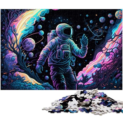 Astronauten-Puzzle für Erwachsene, 1000 Teile, Papppuzzle, Denkspiel für Teenager, 26x38cm/10,23x14,96 Zoll Astronauten-Puzzle für Erwachsene, 1000 Teile, Papppuzzle, Denkspiel für Teenager, 26x38cm/10,23x14,96 Zoll von MrChunlong