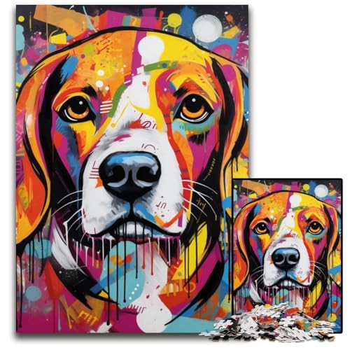 Beagle-Puzzle für Erwachsene, 1000-teiliges Puzzle für Erwachsene, Familie und Freunde, geeignet für Kinder ab 14 Jahren, 50x75cm/19,68x29,52 Zoll Beagle-Puzzle für Erwachsene, 1000-teiliges Puzzle für Erwachsene, Familie und Freunde, geeignet für Kinder ab 14 Jahren, 50x75cm/19,68x29,52 Zoll von MrChunlong