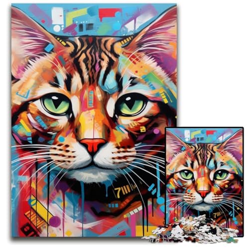 Bengalkatzen-Puzzle für Erwachsene, 1000-teiliges Puzzle für Erwachsene, Familie und Freunde, geeignet für Kinder ab 14 Jahren, 50x75cm/19,68x29,52 Zoll Bengalkatzen-Puzzle für Erwachsene, 1000-teiliges Puzzle für Erwachsene, Familie und Freunde, geeignet für Kinder ab 14 Jahren, 50x75cm/19,68x29,52 Zoll von MrChunlong