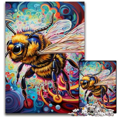Bienen-Puzzle, 1000 Teile, Geschenke, Unmögliches Puzzle für Erwachsene, Herausforderndes Denkspiel für Teenager, Familienspaß, Interaktives Spiel, 26x38cm/10,23x14,96 Zoll Bienen-Puzzle, 1000 Teile, Geschenke, Unmögliches Puzzle für Erwachsene, Herausforderndes Denkspiel für Teenager, Familienspaß, Interaktives Spiel, 26x38cm/10,23x14,96 Zoll von MrChunlong