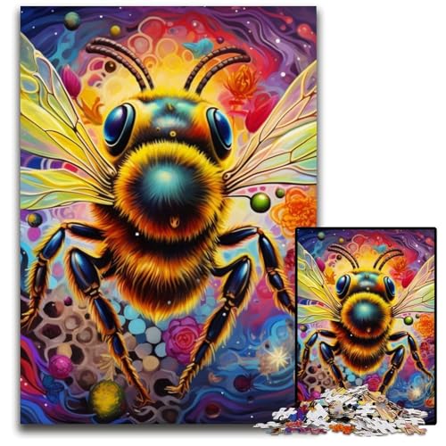 Bienen-Puzzle, 1000 Teile, für Erwachsene, Papp-Puzzles für Heimdekoration, Gehirntraining, 26x38cm/10,23x14,96 Zoll Bienen-Puzzle, 1000 Teile, für Erwachsene, Papp-Puzzles für Heimdekoration, Gehirntraining, 26x38cm/10,23x14,96 Zoll von MrChunlong