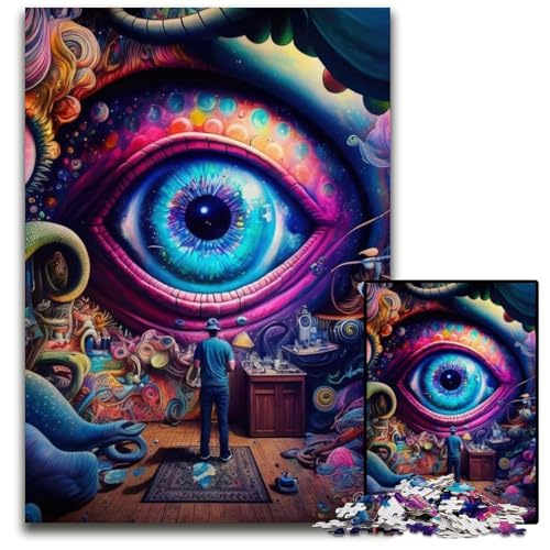 Big Eyes 1000-teiliges Puzzle, anspruchsvolles Denkspiel, Familienaktivität, Heimdekoration, 50x75cm/19,68x29,52 Zoll Big Eyes 1000-teiliges Puzzle, anspruchsvolles Denkspiel, Familienaktivität, Heimdekoration, 50x75cm/19,68x29,52 Zoll von MrChunlong