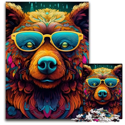 Braunbär-Puzzle 1000 Teile für Erwachsene, anspruchsvolles Rätsel, Denksportaufgabe, Spiel für Erwachsene, interaktive Familienaktivität, 26x38cm/10,23x14,96 Zoll Braunbär-Puzzle 1000 Teile für Erwachsene, anspruchsvolles Rätsel, Denksportaufgabe, Spiel für Erwachsene, interaktive Familienaktivität, 26x38cm/10,23x14,96 Zoll von MrChunlong