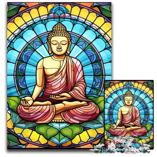 Bunte Buddha-Puzzles für Erwachsene, 1000-teiliges Puzzle für Erwachsene, Familie und Freunde, geeignet für Kinder ab 14 Jahren, 50x75cm/19,68x29,52 Zoll Bunte Buddha-Puzzles für Erwachsene, 1000-teiliges Puzzle für Erwachsene, Familie und Freunde, geeignet für Kinder ab 14 Jahren, 50x75cm/19,68x29,52 Zoll von MrChunlong