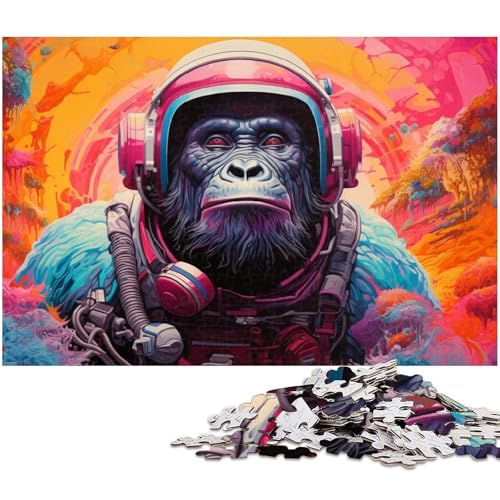 Bunte Gorillas-Puzzles für Erwachsene, 1000-teiliges Puzzle für Erwachsene, Familie und Freunde, geeignet für Kinder ab 14 Jahren, 26x38cm/10,23x14,96 Zoll Bunte Gorillas-Puzzles für Erwachsene, 1000-teiliges Puzzle für Erwachsene, Familie und Freunde, geeignet für Kinder ab 14 Jahren, 26x38cm/10,23x14,96 Zoll von MrChunlong