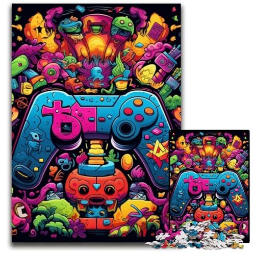 Bunte Spielpuzzles 1000 Teile für Erwachsene, Puzzles für Erwachsene, Gehirn-Herausforderungsgeschenk, pädagogische Aktivität für Teenager, 50x75cm/19,68x29,52 Zoll Bunte Spielpuzzles 1000 Teile für Erwachsene, Puzzles für Erwachsene, Gehirn-Herausforderungsgeschenk, pädagogische Aktivität für Teenager, 50x75cm/19,68x29,52 Zoll von MrChunlong