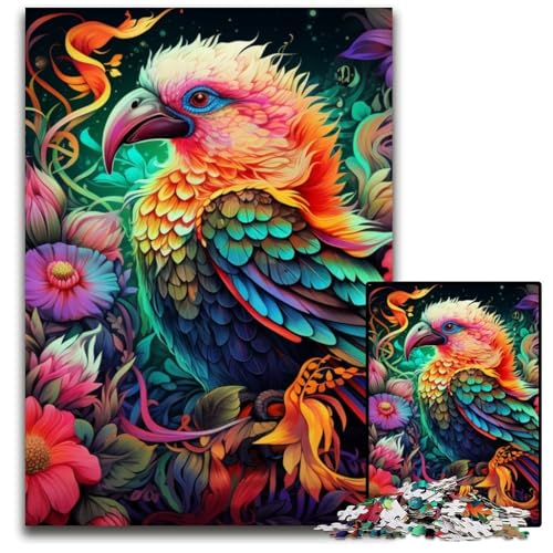 Bunter Kunstvogel, 1000-teiliges Puzzle aus Pappe, Puzzle für Erwachsene, anspruchsvolles Denkspiel, entspannendes Spielzeug für Teenager, 26x38cm/10,23x14,96 Zoll Bunter Kunstvogel, 1000-teiliges Puzzle aus Pappe, Puzzle für Erwachsene, anspruchsvolles Denkspiel, entspannendes Spielzeug für Teenager, 26x38cm/10,23x14,96 Zoll von MrChunlong